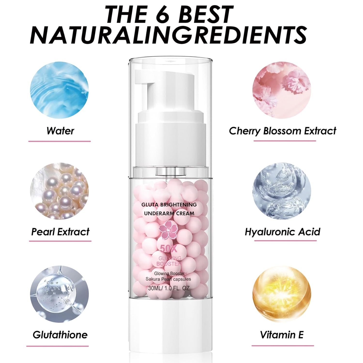 2PCS Gluta Brightening Booster Cream, Underarm Brightening Cream, Brightening Booster Sakur Pearl Capsules,Body Care Cream,Exfoliating Body Gel For Women-FemmiqueWomen