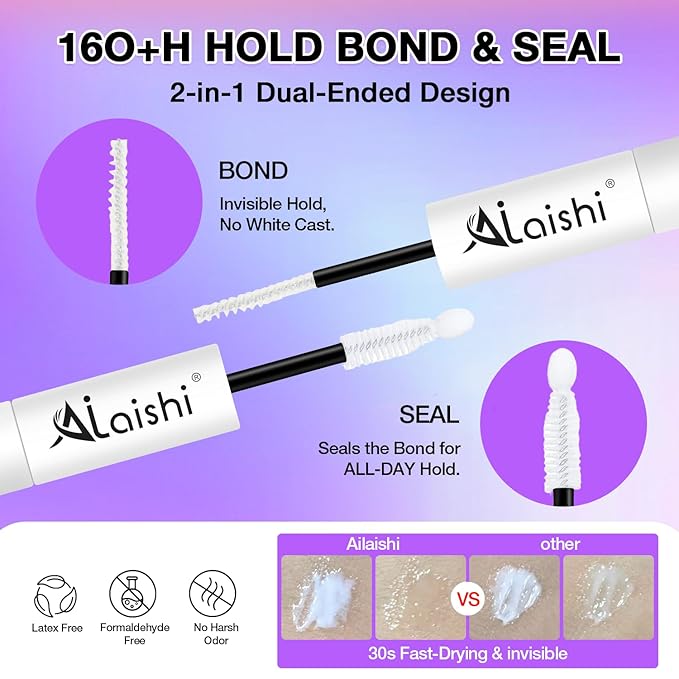 Wispy False Eyelashes Kit With Bond, Seal and Tweezer, 7 Pairs Natural Look Fake Cat Eye Lashes Strips Thin Band Extensions Waterproof Easy Eyelashes for Beginners DF1-FemmiqueWomen