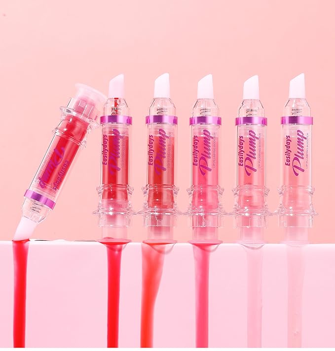 3 Colors Lifter Gloss, Spicy Lip Plumping Booster Lip Glossy Lipstick, Hydrating, Volumizes, High-Shine, Fuller Mirror Lip Glaze, Plump &Pout Lip Plumper for Women Girls, Set #04,05,06-FemmiqueWomen