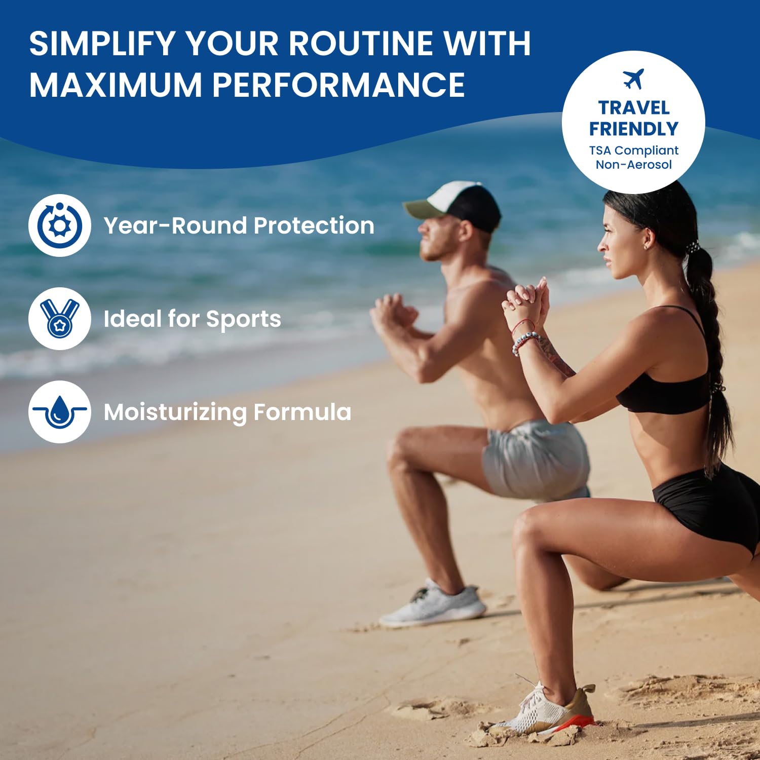 BU SPF 50 Sunscreen Spray for Face and Body, Fragrance Free, Clear Non Aeorsol, Non Greasy and Water Resistant (2-pack)-FemmiqueWomen