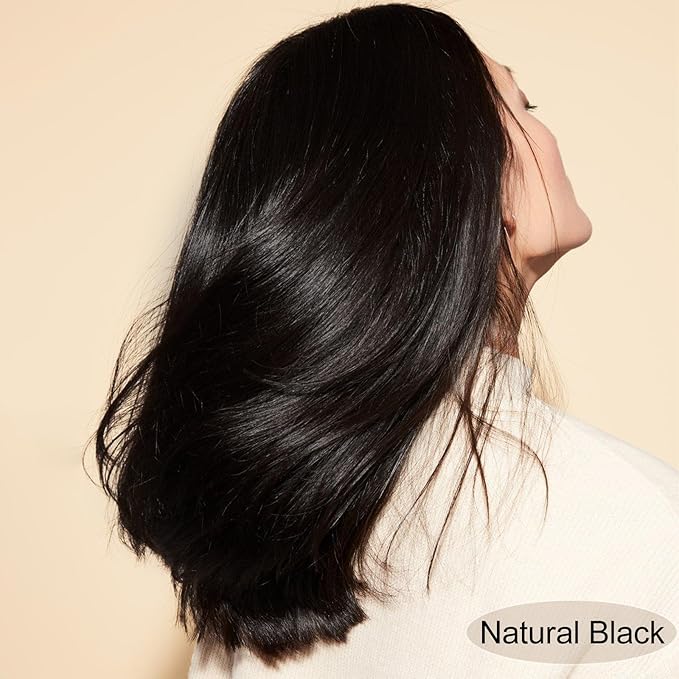 Hair Dye Shampoo, Gray Hair Coverage Dye Shampoo, Hair Color Shampoo for All Hair Types, Champu Para Canas, Suitable for Home and Salon (Black)-FemmiqueWomen