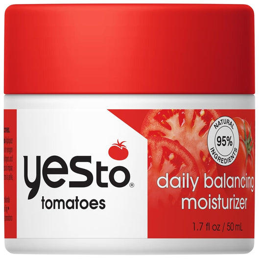 Yes To Tomatoes Daily Balancing Moisturizer, Blemish-Fighting & Enlightening Moisturizer, Natural Vegan & Cruelty Free, 1.7 Fl Oz-FemmiqueWomen