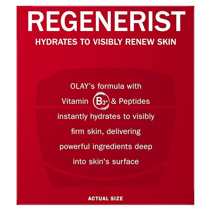 Olay Face Moisturizer, Regenerist Micro-Sculpting Cream for Women, Fragrance-Free - Hydrating, Anti-Aging, Anti-Wrinkle, Firming Skin Care - Hyaluronic Acid, Niacinamide, Amino Peptides, 1.7 Oz-FemmiqueWomen