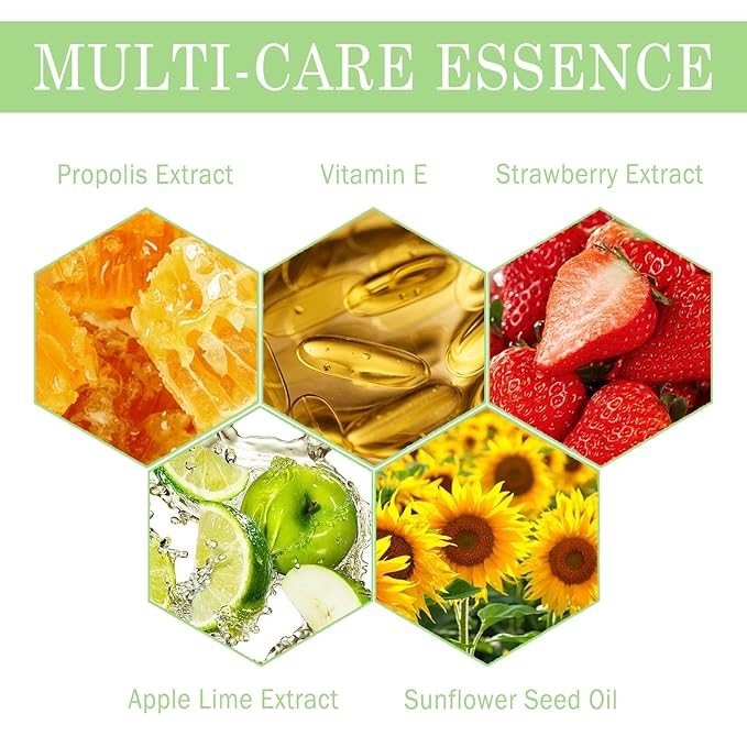 3 PCS Bee Lip Balm Lip Mask Honey Pot, Honey & Strawberry & Apple Lime Lip Mask Overnight Propolis Moisturizing Lip Balm with Stick,Hydrating Repair Lip Sleeping Mask,Prevention Dry and Cracked-FemmiqueWomen