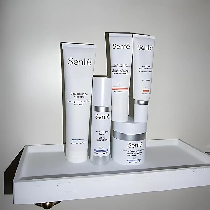 Senté Even Tone Mineral Sunscreen Tinted | SPF 40 Light-Medium | Hydrating, Lightweight Sun Protection Treatment for Redness & Discoloration | UVA/UVB & Blue Light Defense | 1.7 oz-FemmiqueWomen