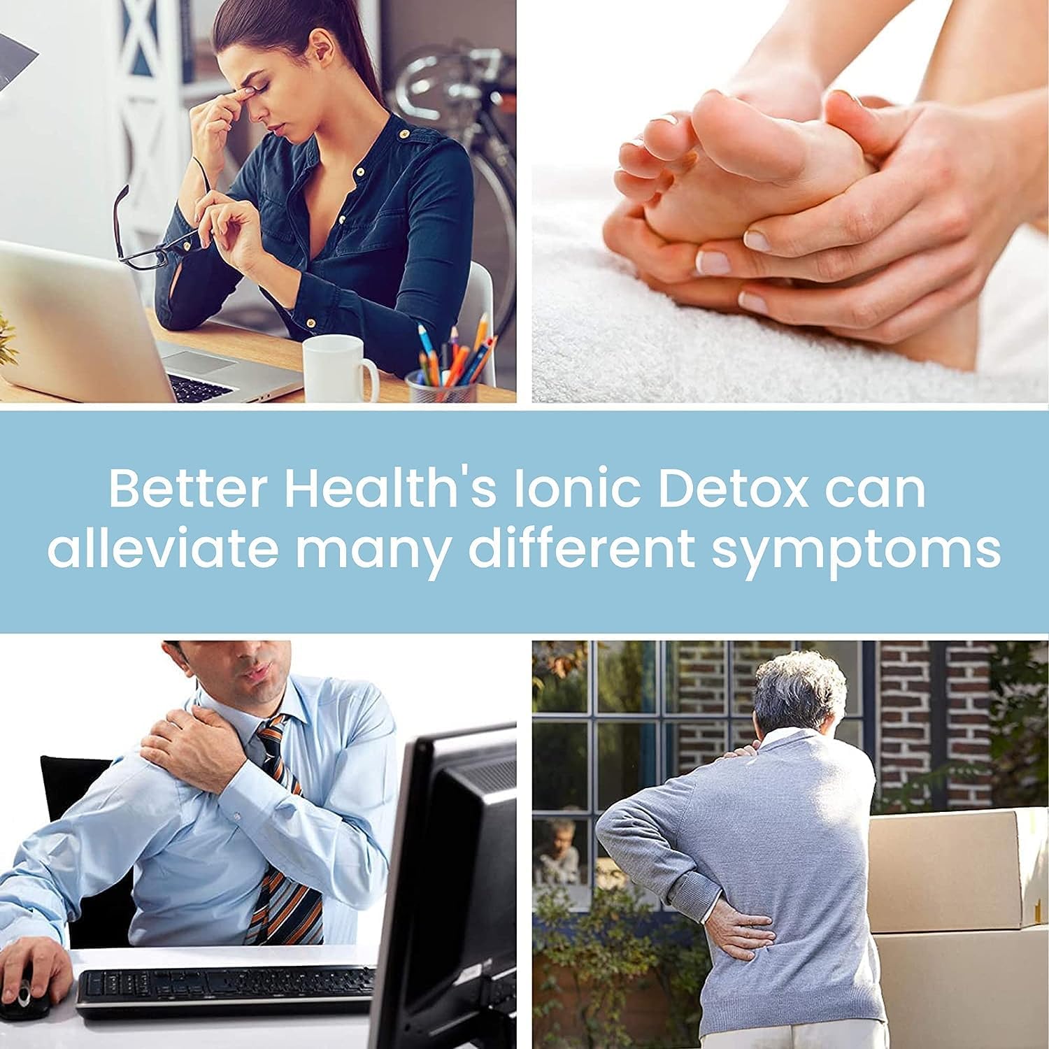 Ionic Foot Bath Detox Machine - Foot Spa Bath for Home Use - Free Regain Health & Vitality Booklet & Brochure (02 Detox Machine Home&Pro with Basin)-FemmiqueWomen