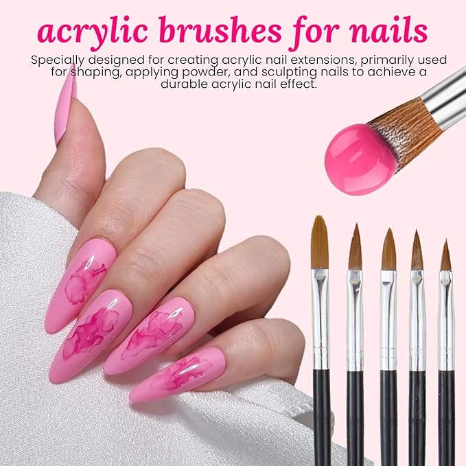 39 PCS Nail Art Brushes Set,Nail Art 3D Sculpting Pen Dotting Tools,Ombre Silicone Brush,Liner Brushes,Acrylic Brushes,Nail Art Palette with Gel Mixing Rod,Nail Design Kit for Home Diy & Salon-FemmiqueWomen