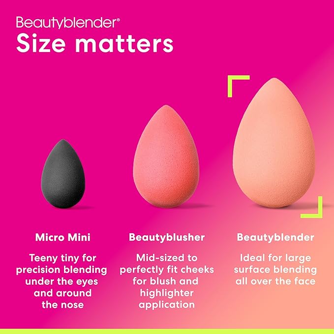 Beautyblender® | Papaya Beauty Blender Makeup Sponge, Super-Soft Foam Easily Blends Foundations, Powders & Creams, Made in USA, Reusable, Washable, Streak Free Application, Vegan, Cruelty Free-FemmiqueWomen