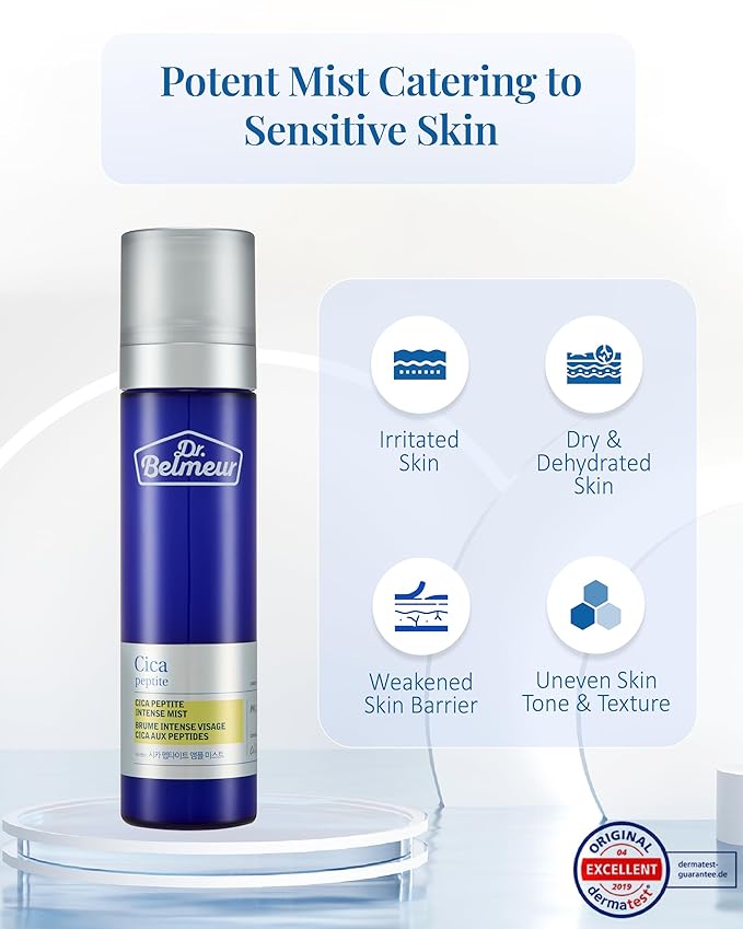 Advanced CICA Intense Mist for Sensitive Skin (4.1fl oz) - Ultra Fine Mist for Soothe, Hydrate. Korean Skin Care. Centella Asiatica, Betaine.-FemmiqueWomen