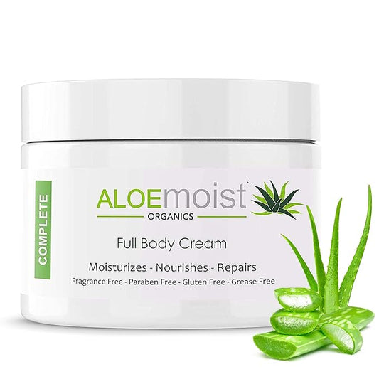 Organic Aloe Vera Lotion - Face & Body Moisturizing Cream with Natural Aloe Vera, Vitamin E Oil, Vitamin C, Retinol Cream, Shea Butter – Anti Aging Face Moisturizer for Women, Dry Skin (4 oz - 2pk)-FemmiqueWomen