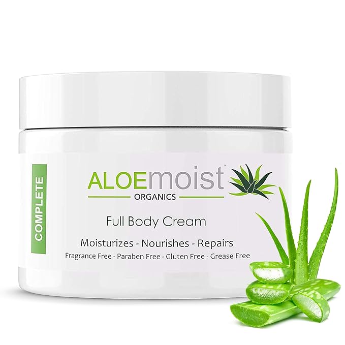 Organic Aloe Vera Lotion - Face & Body Moisturizing Cream with Natural Aloe Vera, Vitamin E Oil, Vitamin C, Retinol Cream, Shea Butter – Anti Aging Face Moisturizer for Women, Dry Skin (8 oz - 2pk)-FemmiqueWomen