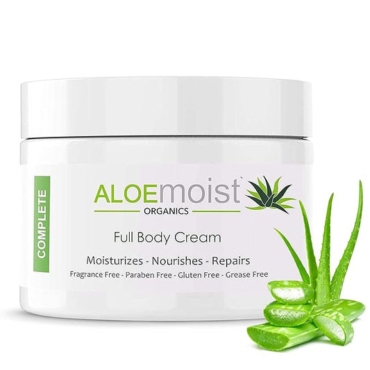 Organic Aloe Vera Lotion - Face & Body Moisturizing Cream with Natural Aloe Vera, Vitamin E Oil, Vitamin C, Retinol Cream, Shea Butter – Anti Aging Face Moisturizer for Women, Dry Skin (8 oz - 2pk)-FemmiqueWomen