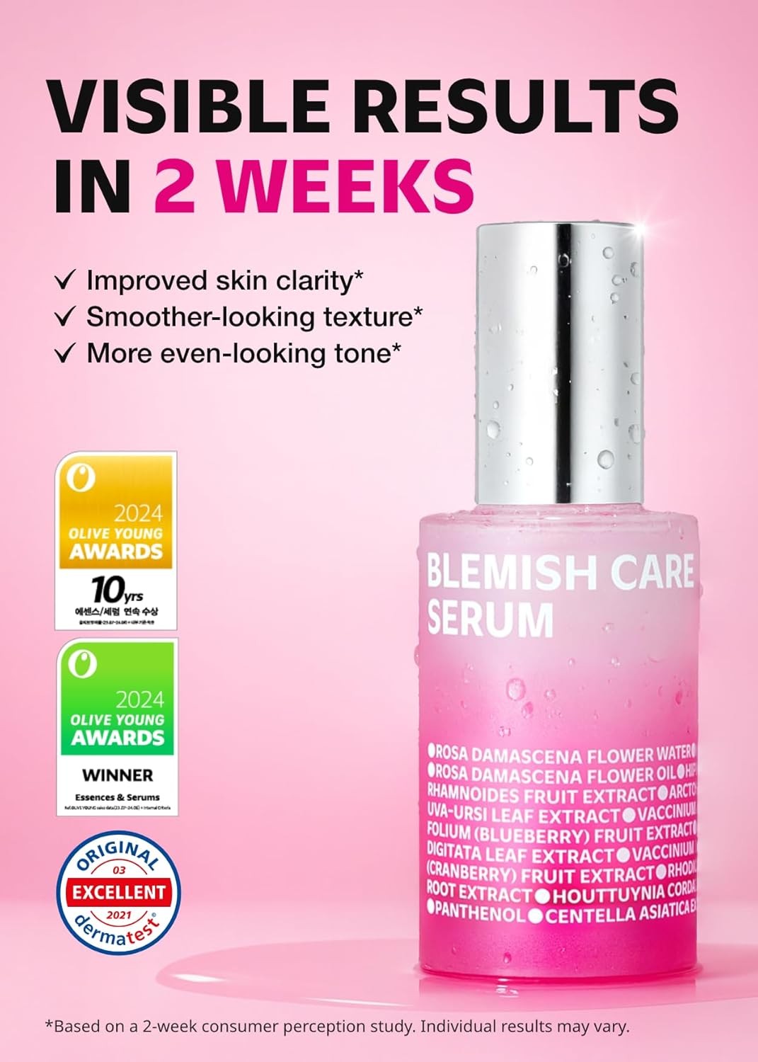 ISOI Blemish Care Up Serum for Face, Vegan Hydrating Serum for Smooth & Glass Skin Effect, Skin Barrier & Moisture Balance for Women, Arbutin, Korean Skin Care (2.36 fl. oz, 70ml)-FemmiqueWomen