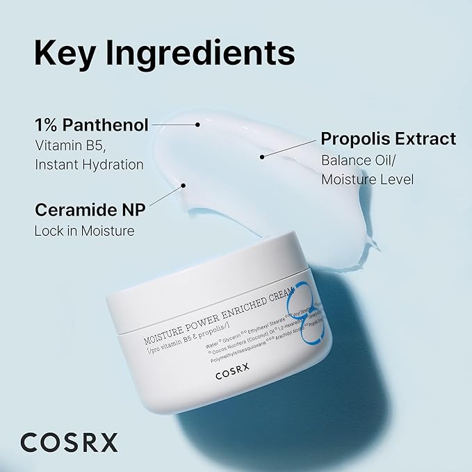 COSRX Hyaluronic Acid Moisturizer for Day & Night with Pro Vitamin B5 (D Panthenol) 50ml/1.69 fl.oz | Propolis Extract, Ceramide, Long Lasting Hydration for Dry, Sensitive Skin, Korean Skin Care-FemmiqueWomen