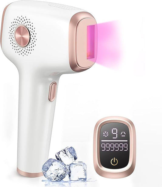 INNZA IPL Hair Removal with Ice Cooling Care Function for Women,Long-Lasting Results,999,999 Flashes Painless IPL Hair Remover, Hair Removal Device for Armpits Legs Arms Bikini Line-FemmiqueWomen