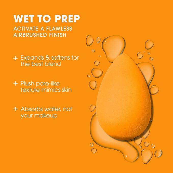 Beautyblender® | Pop Beauty Blender Makeup Sponge, Super-Soft Foam Easily Blends Foundations, Powders & Creams, Made in USA, Reusable, Washable, Streak Free Application, Vegan, Cruelty Free-FemmiqueWomen