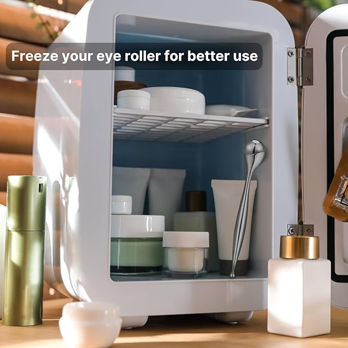 2-in-1 Eye Cream Applicator and Ice Roller, Face Massager Tool for Puffiness, Eye Bags, Muscle Ache-FemmiqueWomen