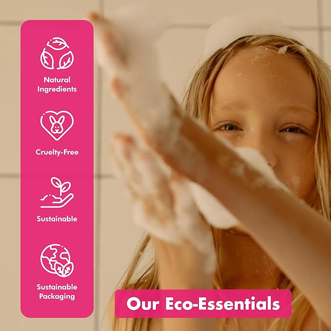 Hydrolyzed Oat Protein + Squalane Shampoo Bar for Girls - 4.5oz - For all Hair Types - Gentle on sensitive Eyes & Scalp - Natural, Tear-Free, Sulfate & Paraben-Free - Made in USA - 4.5oz-FemmiqueWomen