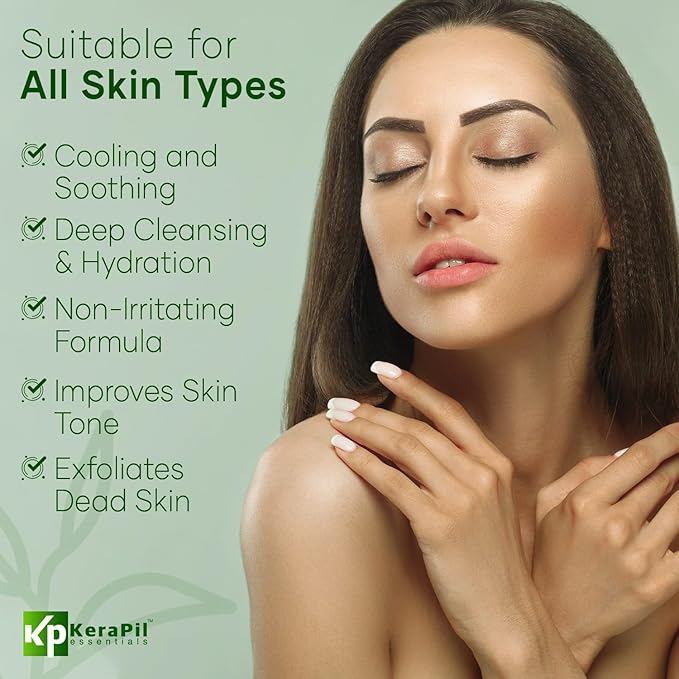 Exfoliating Body Wash with Salicylic Acid - No Dry Out, Gentle Exfoliates Rough and Bumpy Skin, Body Acne Wash, BHA & AHA - Cucumber and Mint Salicylic Acid Body Wash - (16 fl oz)-FemmiqueWomen