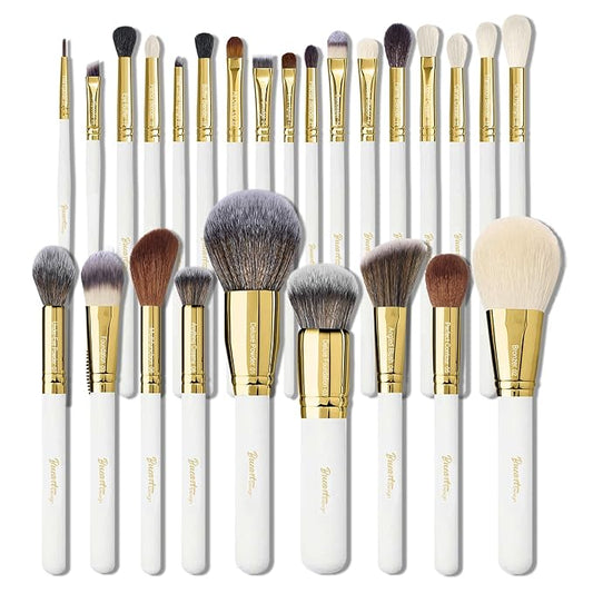 Professional Makeup Brushes Set Premium Quality Goat Hair Synthetic Fiber Powder Foundation Highlight Concealer Eyeshadow Blending By Bueart Design-FemmiqueWomen