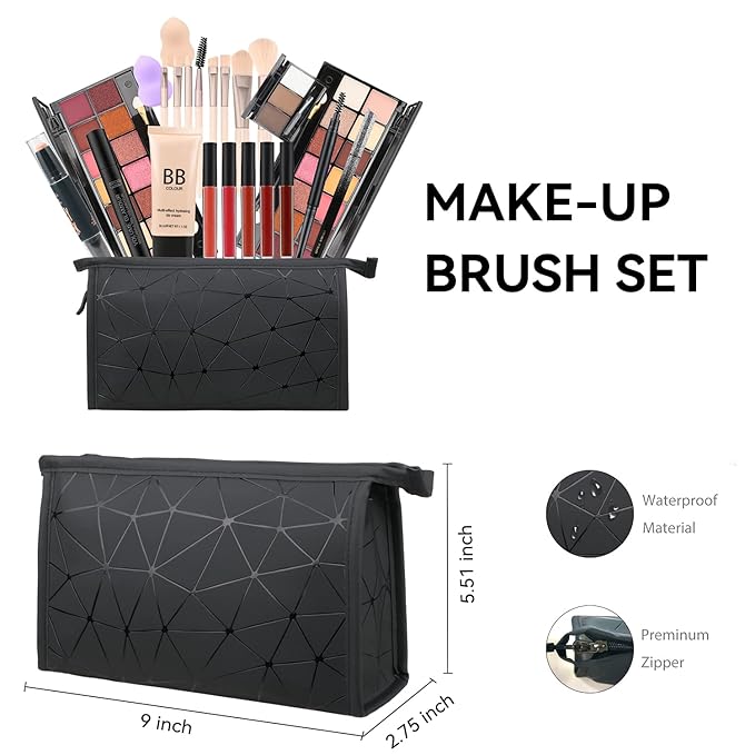 28 Pieces Makeup Kit for Women Full Kit, Eyeshadow Palette,Lip Gloss Set,Lipstick,Blush,Foundation,Concealer,Mascara,Eyebrow Pencil,Include Makeup Brush Set,Professional Makeup Kit for Teens-FemmiqueWomen
