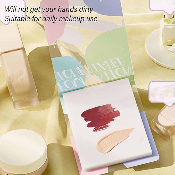 200 Sheets Nail Art Cosmetic Palette Paper Disposable Nail Art Palette Paper Mix Colors for Daily Use-FemmiqueWomen