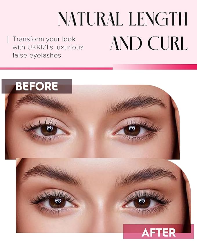 Natural Lashes Mink Natural Eyelashes False Eyelashes Natural Look False Lashes Wispy Eye Lashes Cat Eyelashes Fake Lashes KD01-FemmiqueWomen