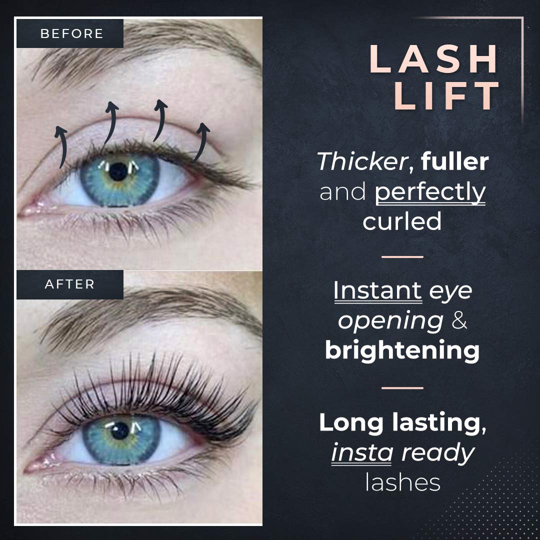 2 in 1 Lash Lift Kit and Brow Lamination Kit | Instant Perming, Lifting & Curling for Eyelashes & Eyebrows | Professional Salon Results Lasting 6-8 Weeks | Includes Glue & Supplies for 5+ Treatments-FemmiqueWomen