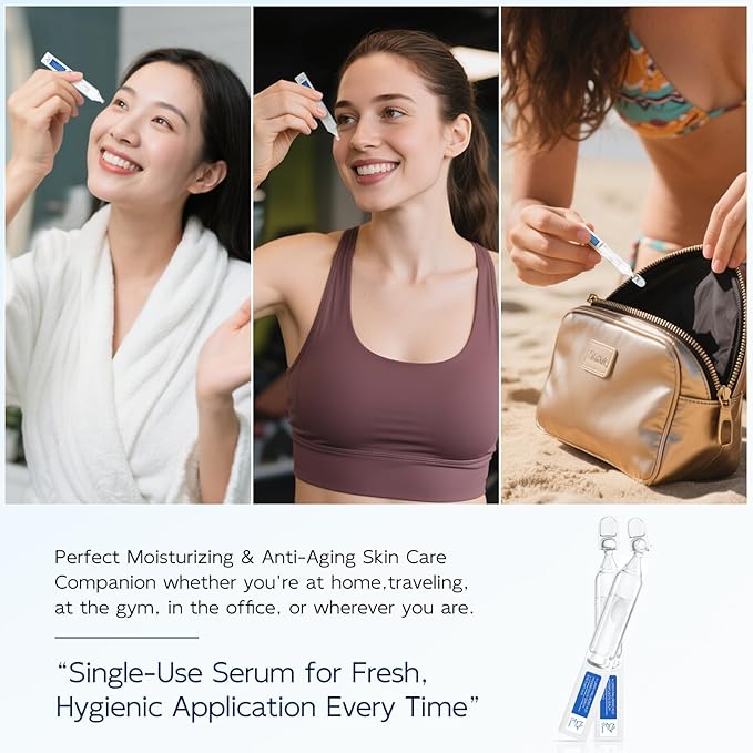 3% Hyaluronic Acid Serum for Face, Anti-Aging Hydrating Serum with 20,000 ppm Ceramide NP & 10,000ppm Acetyl Hexapeptide-8, Korean Skincare ultra hydrating serum, turm Skin/Sensitive Skin(1.5 ml*30)-FemmiqueWomen