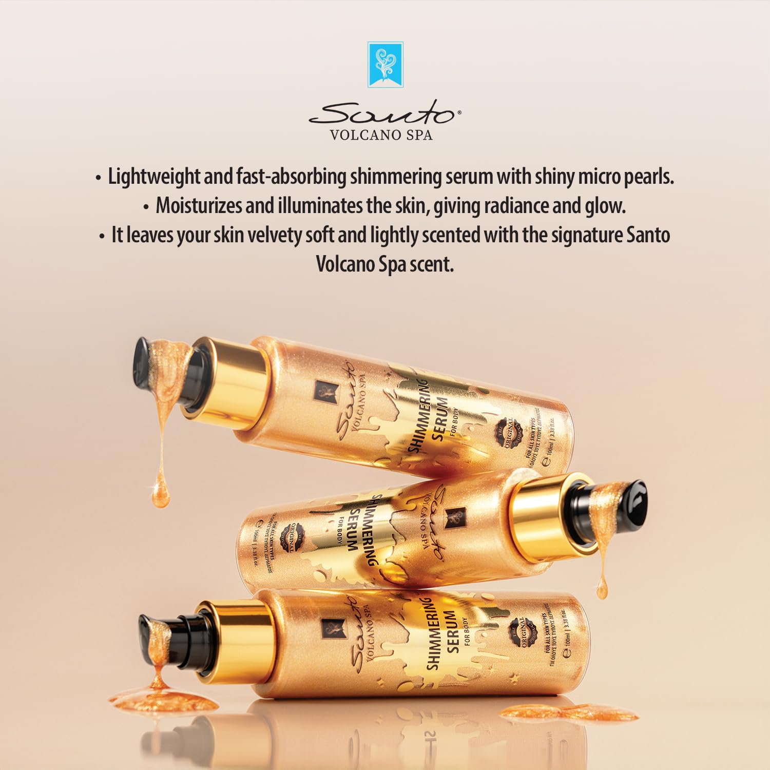 Olive Spa Body Shimmer Oil 100ml – Hydrating Glow Enhancer Glitter Body Oil with Micro Pearls – Fast Absorbing Shimmer for Moisturizing, Illuminating and Shine-FemmiqueWomen