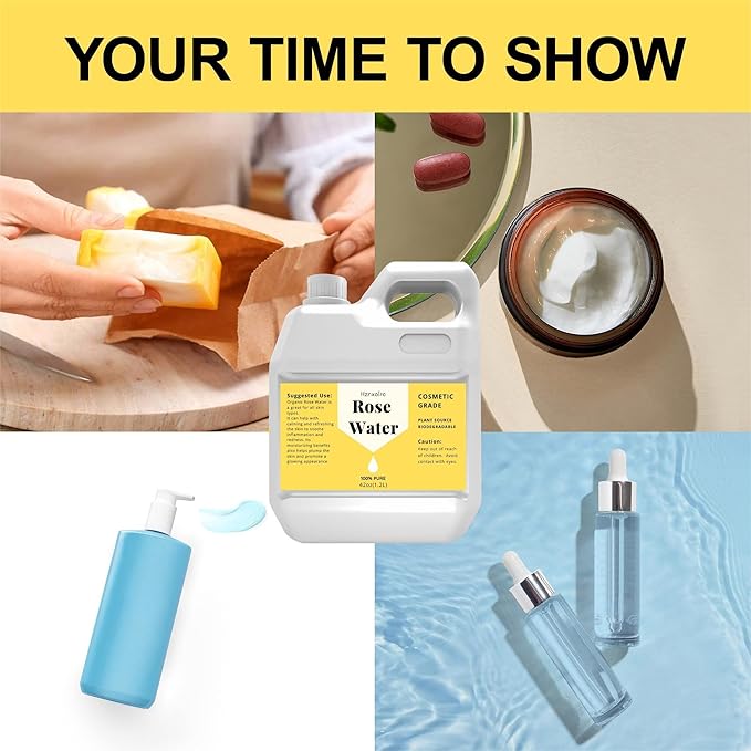 42 fl oz Rose Water for Face Hydrating Mist, 100% Pure Rose Water, Cleanses & Softens, Promotes Healthy Cell, Suitable for All Skin Types-FemmiqueWomen