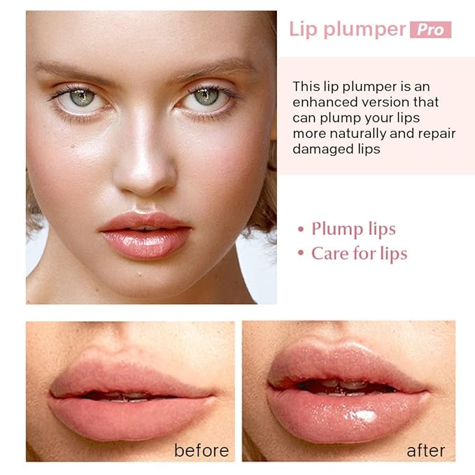 2Pcs Lip Plumper Set,Lip Plumper,Natural Lip Plumper kit,Day and Night Lip Plumper-FemmiqueWomen