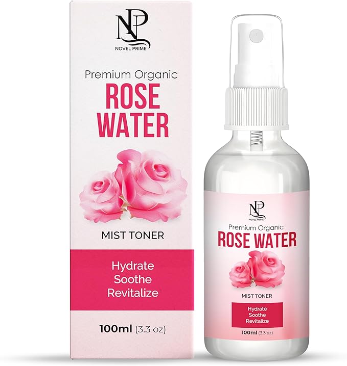 Rose Water 100ml, Refreshing Facial Mist for All Glowing Skin and Hair Types (Pack of 1)-FemmiqueWomen