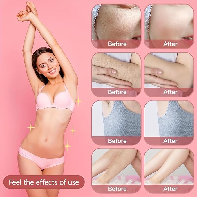 2025 Womens Shaver Dual-Head Bikini Trimmer for Women 2-in-1 Women's Body Shaver USB Charge Waterproof Painless Electric Razors for Silk Skin (Pink)-FemmiqueWomen