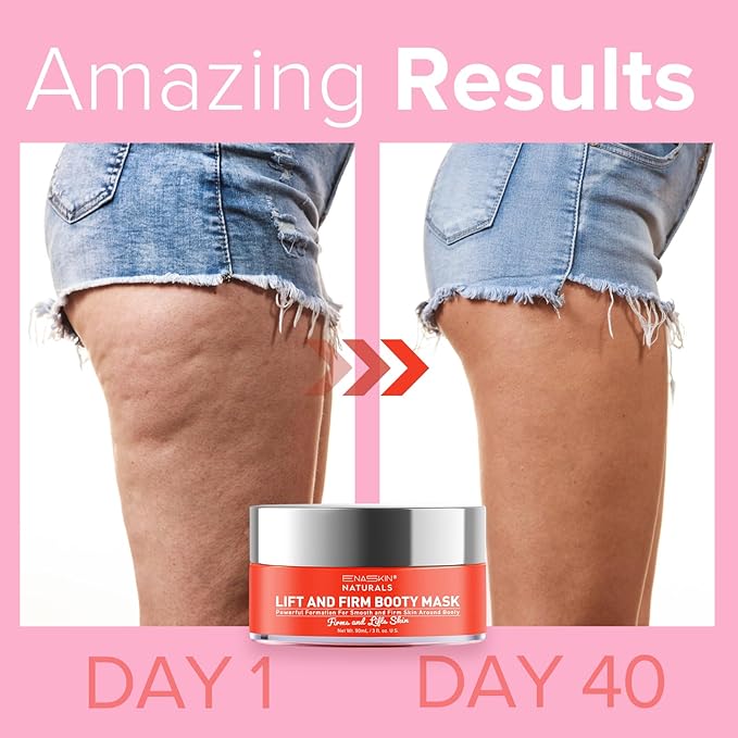 Enaskin Naturals Anti Cellulite Cream: Skin Firming and Tightening Lotion for Booty, Legs & Belly - Lifting Body Mask for Women Loose Skin, Lift & Firm Moisturizing Bum Bum Care-FemmiqueWomen