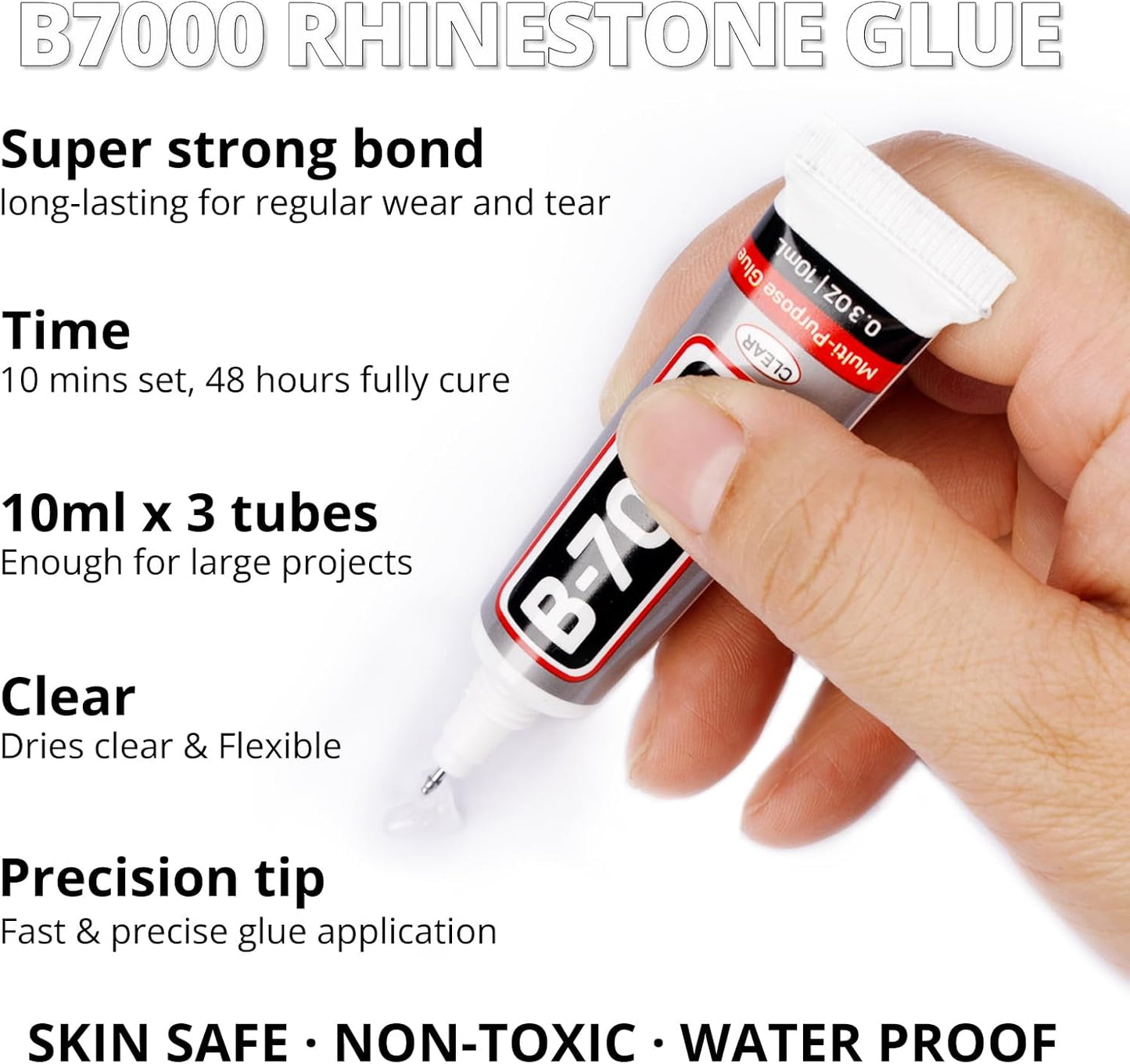 30000Pcs Resin Rhinestones for Crafting Bedazzling, Transparent See-through Clear Flatback Gems Crystal for Crafts Clothing Clothes Shoes Fabric Tumbler, Flat Back Jewels Various Sizes with b7000 Glue-FemmiqueWomen