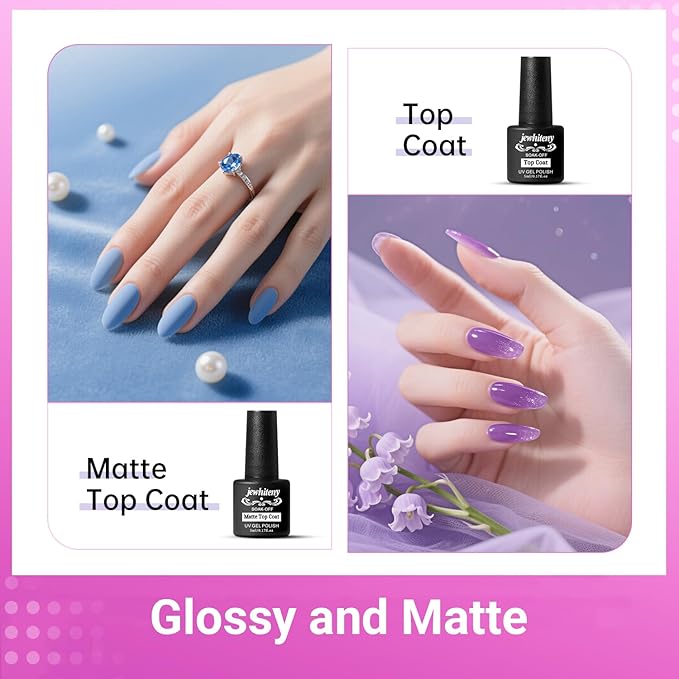 JEWHITENY Poly Gel Nail Kit 28 Colors Nude Gray Glitter with Nail Lamp Base Top Coats Builder Gel All-In-One Set Ideal for Designs DIY At Home Need U V Lamp Curing-FemmiqueWomen