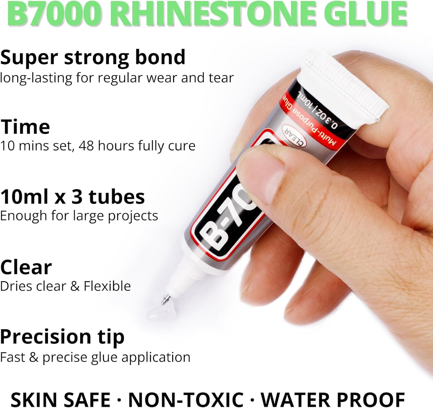 30000Pcs Resin Jelly Rhinestones Set for Crafting Bedazzling, Neon Lime Green AB Flatback Gems Jewels for Crafts Clothes Shoes Fabric Outfit Makeup, Flat Back Crystal 2-6mm with b 7000 Glue-FemmiqueWomen