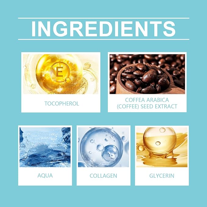 Instant Firm Eye Tightening Cream with Caffeine & Collagen & Vitamin E, Instant Firming Eye Cream, Eye Tightener Cream Travel Size 1 Fl Oz-FemmiqueWomen