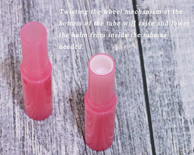 0.14oz Empty Flavored Lip Balm Container Tubes Plastic Homemade Moisturizing Lip Stick with Caps Bulk Fit for Women Adult DIY Making Supplies, 25 Count (Red)-FemmiqueWomen