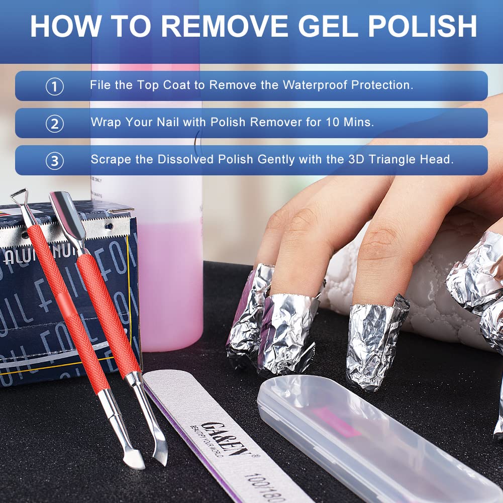 2PCS Metal Red Cuticle Pusher and Cutter Remover Salon Quality Stainless Steel Gel Nail Polish Peeler Scraper Durable Manicure and Pedicure Cleaner Tool For Fingernail and Toenail-FemmiqueWomen