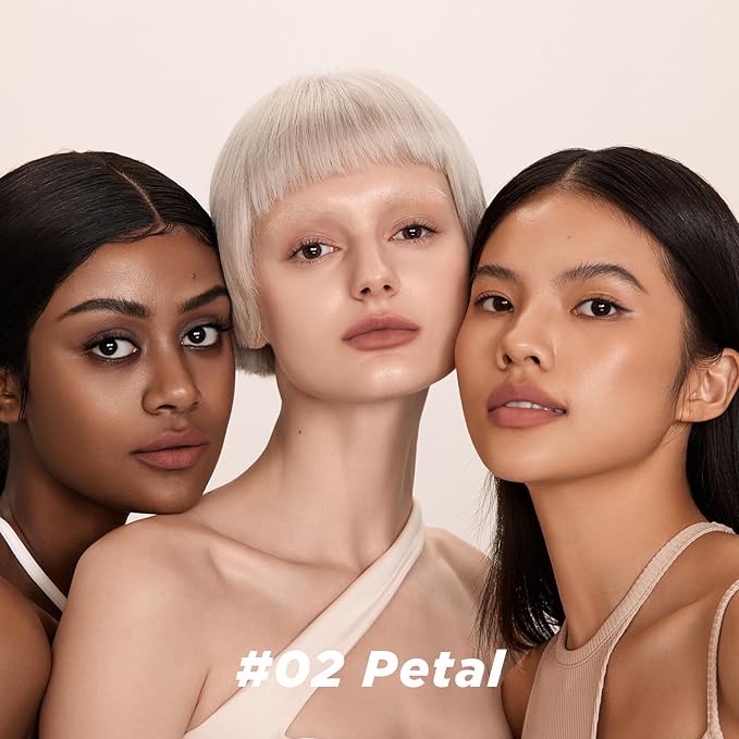 ITY Velvet Matte Finish Lip Stain-Mousse Textured Lip Clay, Nude Shade, Conceals Lip Lines, Rich Pigment Lip Tint Lipsticks, 0.14 oz (4g) in Petal-FemmiqueWomen