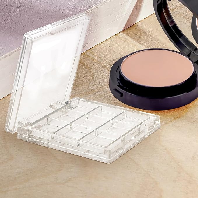 2pcs Empty Lipstick Palette Clear Lipstick Case Mini Highlighters Cross Body Bag Portable Makeup Organizer Storage Cases Sample Eye Shadow Plastic Empty Bracket Travel-FemmiqueWomen