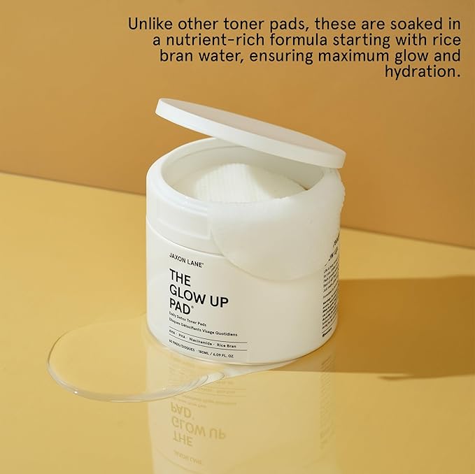 Rice Toner Pads Korean Skin Care Daily Exfoliating Pads for Face: THE GLOW UP Centella AHA PHA Niacinamide Brightening Toner for Mens Skincare, Facial Cleansing, Acne Pores, Dark Spots & Skin Radiance-FemmiqueWomen