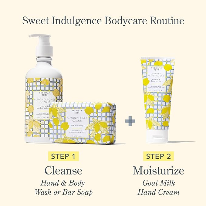 Beekman 1802 Almond Honey Cookie Goat Milk Body Lotion - Scented - 12.5 oz - Hydrating & Deeply Moisturizing - With Shea Butter & Jojoba Seed Oil - Good for Sensitive Skin - Cruelty Free-FemmiqueWomen