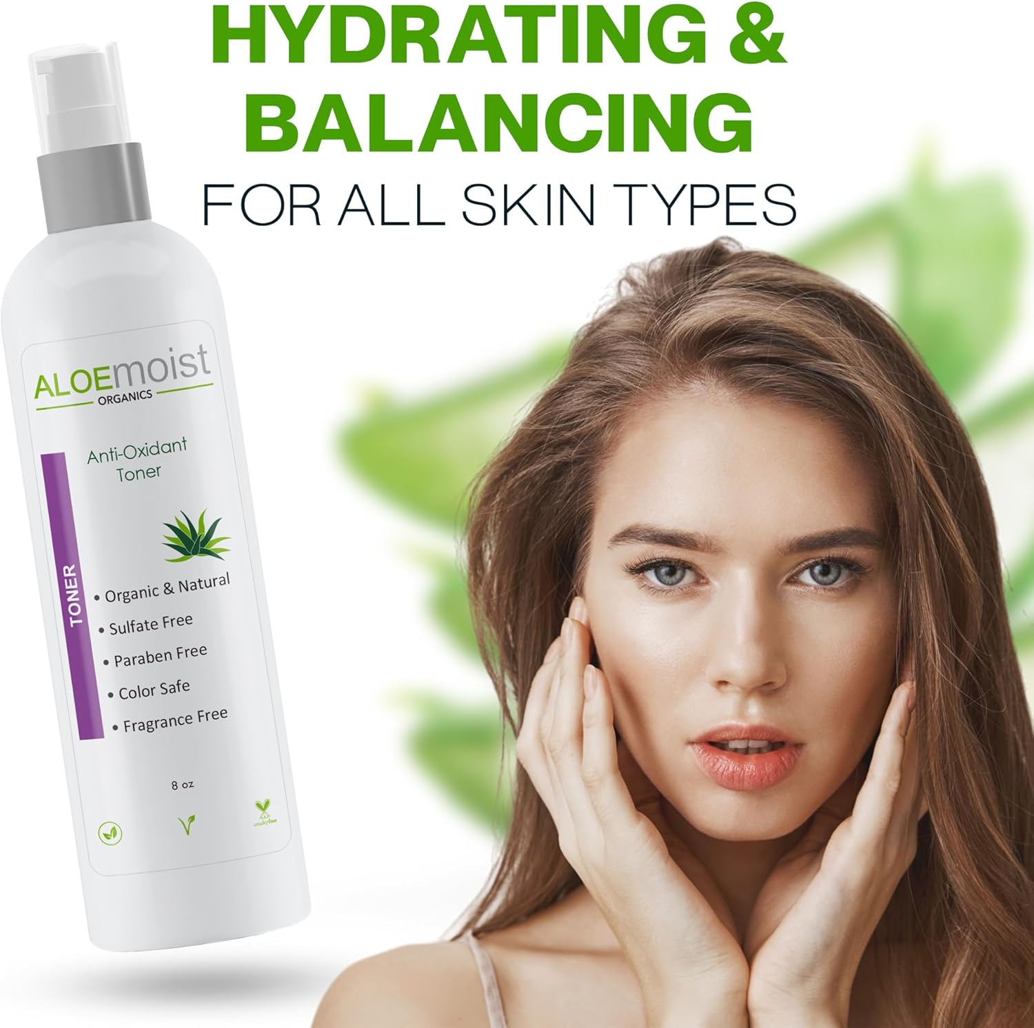 Green Tea Toner for Face: Pore Minimizing, pH Balancing & Hydrating Facial Toner for Aging Skin with Calming Aloe Vera & Antioxidant Green Tea Skincare for Women Dry, Oily, Acne Prone & Sensitive Skin-FemmiqueWomen