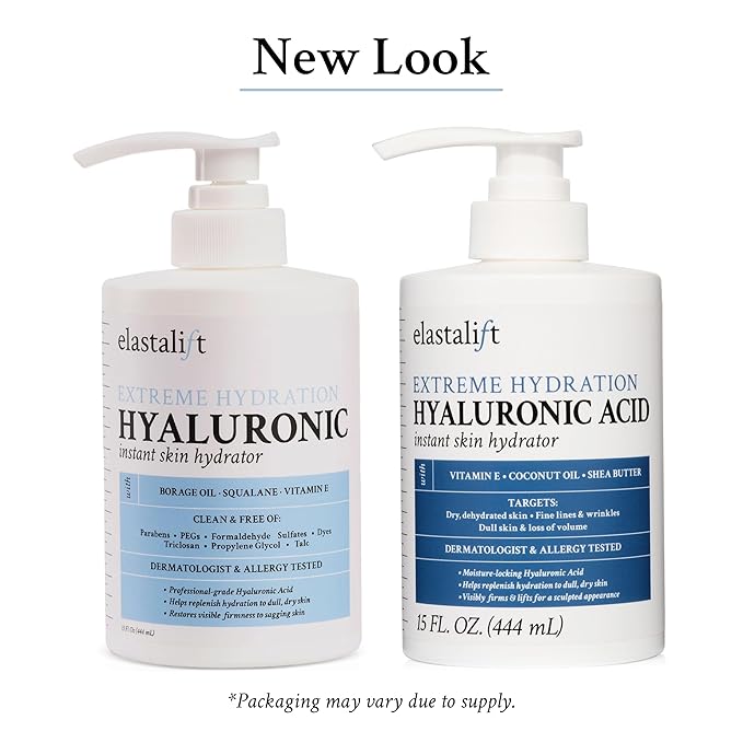 Elastalift Hyaluronic Acid Moisturizer Body Lotion | Anti Aging Skin Care Body Cream & Face Lotion Diminishes Look Of Wrinkles, Sagging Skin, Crepey Skin, Cellulite, Stretch Marks, Dry Skin, 15 Fl Oz-FemmiqueWomen