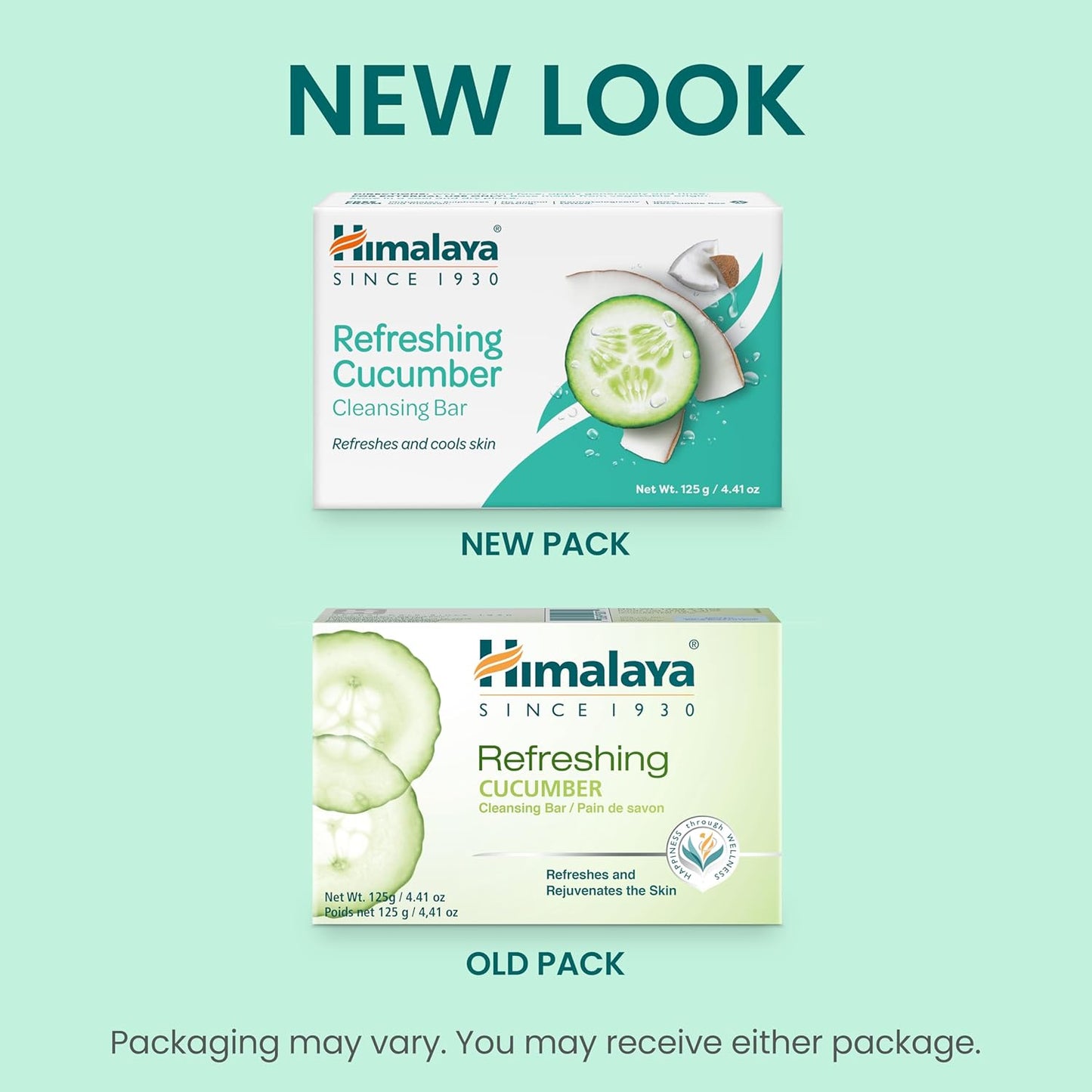 Himalaya Refreshing Cucumber Cleansing Bar, Face and Body Soap for Soft Skin, 4.41 oz, 6 Pack-FemmiqueWomen