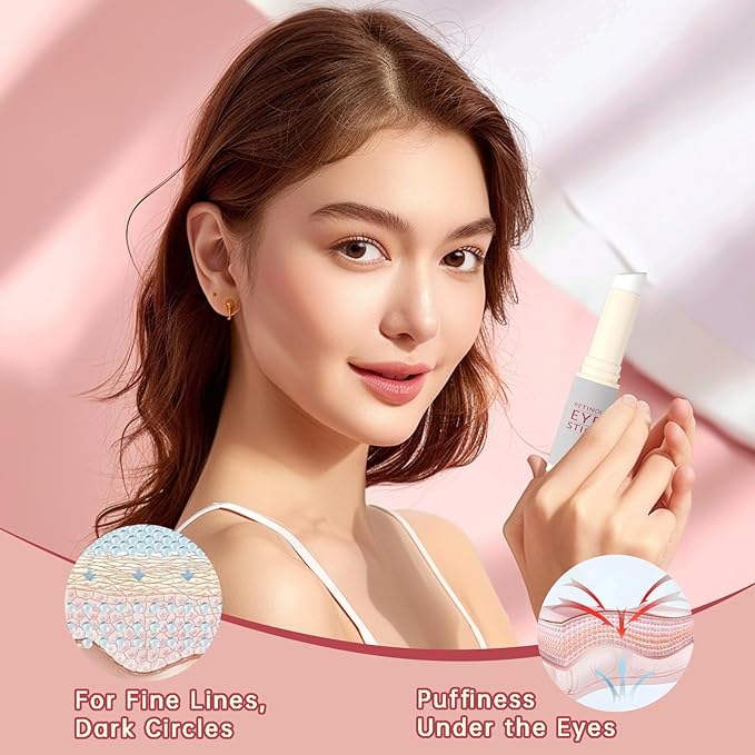2Pcs Retinol Eye Stick, Retinol Under Eye Cream for Puffiness and Dark Circles, Hydrating Eye Cream Anti Aging for Enhanced Under Eye Nourishment.-FemmiqueWomen