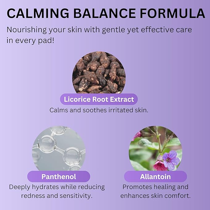 Metabiome Korean Toner Pads for Clear face Skin Care Soothing exfoliating Cotton Tea Tree Toning pad Sheet mask Blemish brightening Dry Facial Vitamin c Collagen-FemmiqueWomen